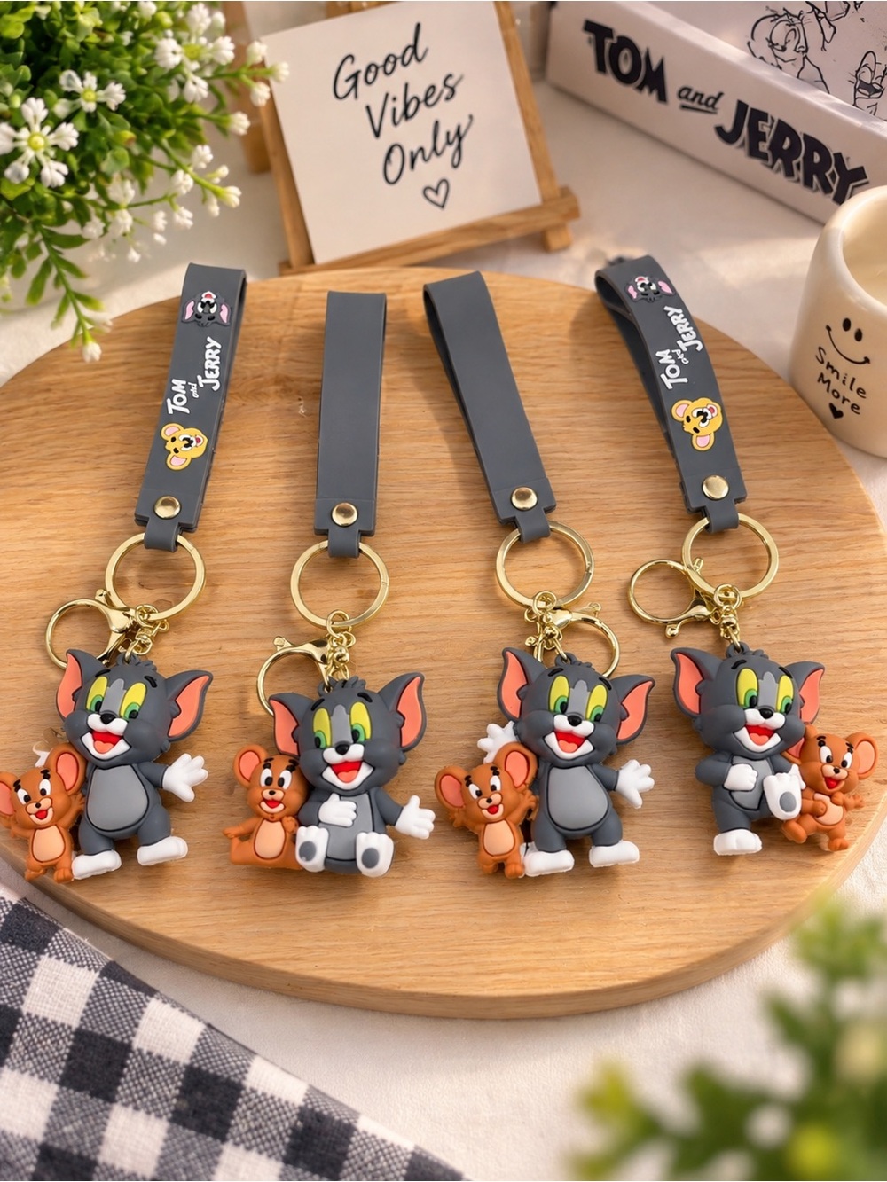 4 Tom & Jerry Keychains